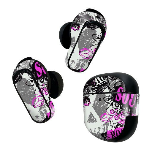 Bose QuietComfort Earbuds II 用 スキンシール ボーズ イヤバッズ2 用 ステッカー 本体3セット ケース1セット 保護 フィルム デコ ROCK 王冠 001092 Bose QuietComfort Earbuds II 用 スキンシール ボーズ イヤバッズ2 用 ステッカー 本体3セット ケース1セット 保護 フィルム デコ ROCK 王冠 001092