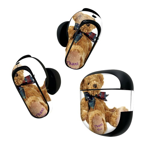 Bose QuietComfort Earbuds II 用 スキンシール ボーズ イヤバッズ2 用 ステッカー 本体3セット ケース1セット 保護 フィルム デコ ティディベア クマ 001105 Bose QuietComfort Earbuds II 用 スキンシール ボーズ イヤバッズ2 用 ステッカー 本体3セット ケース1セット 保護 フィルム デコ ティディベア クマ 001105