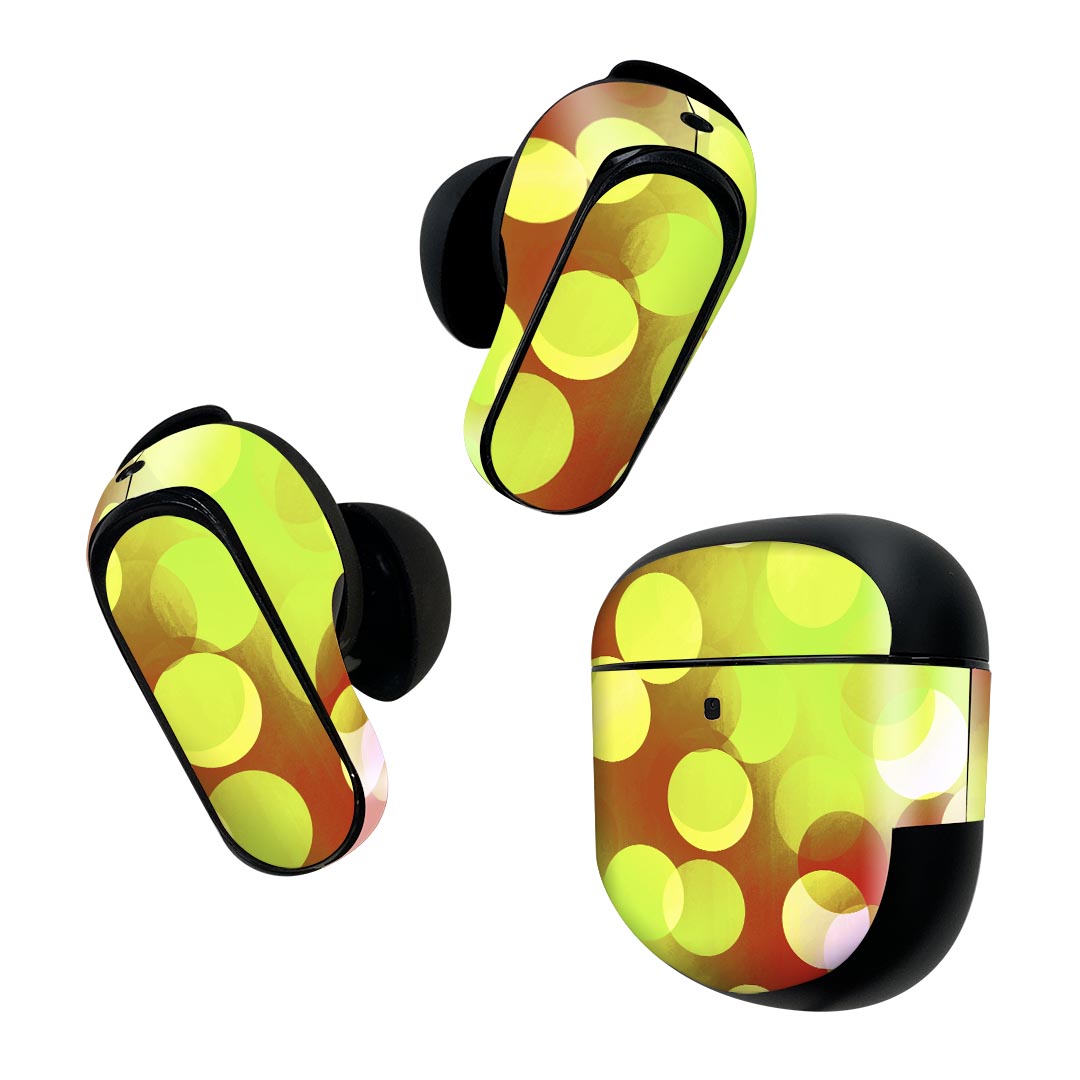 Bose QuietComfort Earbuds II 用 スキンシール ボーズ イヤバッズ2 用　ステッカー　本体3セット ケース1セット 保護 フィルム デコ 模様　柄 001119