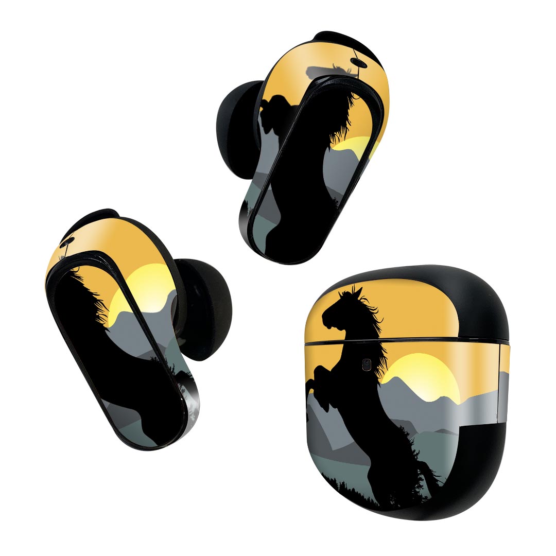 Bose QuietComfort Earbuds II 用 スキンシール ボーズ イヤバッズ2 用　ステッカ...
