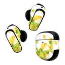 Bose QuietComfort Earbuds II 用 スキンシール ボーズ イヤバッズ2 用 ステッカー 本体3セット ケース1セット 保護 フィルム デコ 紅葉 秋 銀杏 001277