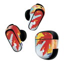 Bose QuietComfort Earbuds II 用 スキンシール ボーズ イヤバッズ2 用 ステッカー 本体3セット ケース1セット 保護 フィルム デコ 紅葉 秋 001282