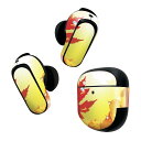 Bose QuietComfort Earbuds II 用 スキンシール ボーズ イヤバッズ2 用 ステッカー 本体3セット ケース1セット 保護 フィルム デコ 紅葉 秋 001283