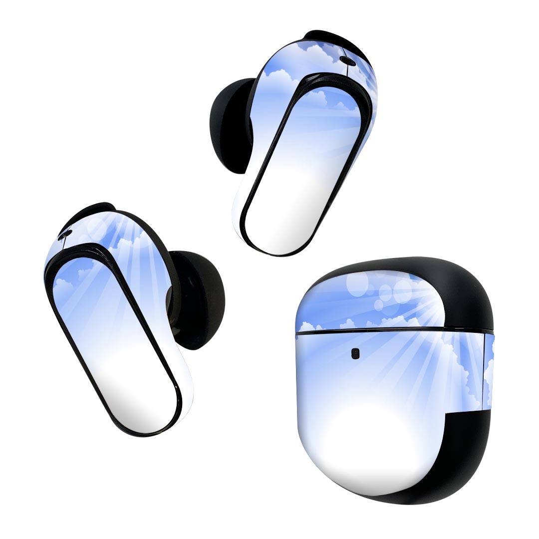 製品名 Bose QuietComfort Earbuds II 専用デザインスキンシール セット内容 Bose QuietComfort Earbuds II 専用シール　イヤホン（左右）3枚、充電ケース用シール 1枚AirPods第3世代専用です。第1?2世代、Proシリーズには対応していません。 商品特徴 再剥離性シートを素材に採用し、細かな位置調整がしやすく貼り直しが容易です。また、エアフリーでもありますので気泡が簡単に逃げるので、キレイに貼ることができます。専用の業務プリンターを使い、商品画像と遜色のない美しい印刷仕上がり。 注意事項 画像はサンプルですので、ご覧の環境によっては多少色味に違いを感じる場合がございます。 イメージと違った、モニターと色味が異なるという理由での交換や返金はご対応出来かねます。スキンシールのみの販売で、機器本体や充電ケース本体は付属しません。シワができた場合、ドライヤーなどで軽く温め、外側に向けてシワを伸ばすように貼ってください。初回貼付時の位置調整や貼り直しは可能ですが、しっかりと押し付けて接着させた後の再剥離、再利用は保証しておりません。また接着部に油分や汚れが付着しますと角の部分は剥がれやすくなりますので、貼付時はあまり触れないようにご注意ください。無地のセミグロスシートにデザインをプリントした商品で、デコなどの加工はございません。 凹凸や光沢があるように見えたり布地や金属を素材にしたように見える商品もありますが、デザインの図版によるものです。印刷時に微妙な画像のズレが生じる場合がございます。ご注文後に1点1点制作する受注生産品の為、不良品以外のご返品や交換は固くお断りします。 商品発送 完全受注生産のハンドメイド商品となりますので、既製品と比べて発送までお時間を頂いています。 基本的に決済確認後2~3営業日、最大で10営業日での発送となります。繁忙期や休業日明けの場合はさらに時間がかかる場合があります。 その際には別途メールにてご連絡致します。メール便の場合、発送日から到着までに2?4日ほどかかる場合が多く、紛失などの保障もご対応できかねます。あらかじめご了承下さい。