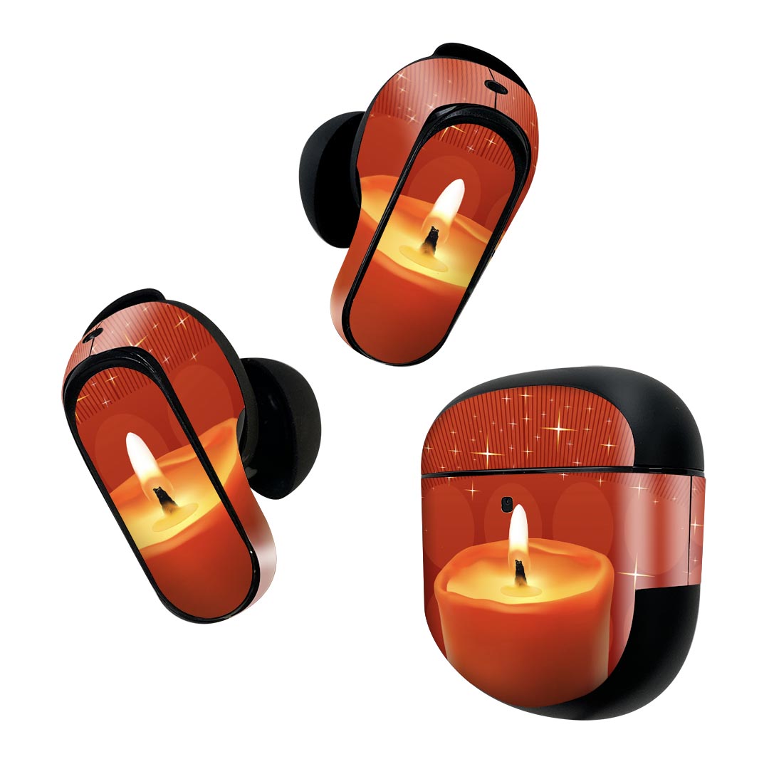 Bose QuietComfort Earbuds II 用 スキンシール ボーズ イヤバッズ2 用　ステッカー　本体3セット ケー..