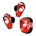 Bose QuietComfort Earbuds II 用 スキンシール ボーズ イヤバッズ2 用 ステッカー 本体3セット ケース1セット 保護 フィルム デコ 雪 冬 水玉 001460(2)