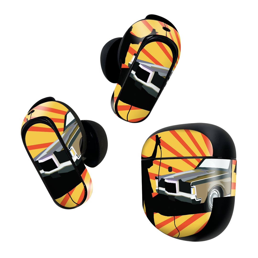 Bose QuietComfort Earbuds II 用 スキンシール ボーズ イヤバッズ2 用　ステッカ...