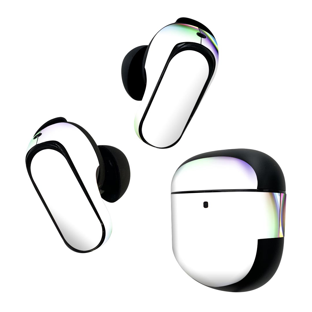 Bose QuietComfort Earbuds II 用 スキンシール ボーズ イヤバッズ2 用　ステッカー　本体3セット ケース1セット 保護 フィルム デコ カラフル　ネオン 002061