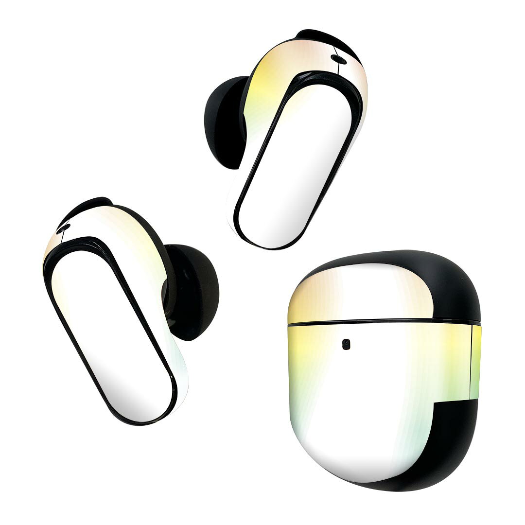 製品名 Bose QuietComfort Earbuds II 専用デザインスキンシール セット内容 Bose QuietComfort Earbuds II 専用シール　イヤホン（左右）3枚、充電ケース用シール 1枚AirPods第3世代専用です。第1?2世代、Proシリーズには対応していません。 商品特徴 再剥離性シートを素材に採用し、細かな位置調整がしやすく貼り直しが容易です。また、エアフリーでもありますので気泡が簡単に逃げるので、キレイに貼ることができます。専用の業務プリンターを使い、商品画像と遜色のない美しい印刷仕上がり。 注意事項 画像はサンプルですので、ご覧の環境によっては多少色味に違いを感じる場合がございます。 イメージと違った、モニターと色味が異なるという理由での交換や返金はご対応出来かねます。スキンシールのみの販売で、機器本体や充電ケース本体は付属しません。シワができた場合、ドライヤーなどで軽く温め、外側に向けてシワを伸ばすように貼ってください。初回貼付時の位置調整や貼り直しは可能ですが、しっかりと押し付けて接着させた後の再剥離、再利用は保証しておりません。また接着部に油分や汚れが付着しますと角の部分は剥がれやすくなりますので、貼付時はあまり触れないようにご注意ください。無地のセミグロスシートにデザインをプリントした商品で、デコなどの加工はございません。 凹凸や光沢があるように見えたり布地や金属を素材にしたように見える商品もありますが、デザインの図版によるものです。印刷時に微妙な画像のズレが生じる場合がございます。ご注文後に1点1点制作する受注生産品の為、不良品以外のご返品や交換は固くお断りします。 商品発送 完全受注生産のハンドメイド商品となりますので、既製品と比べて発送までお時間を頂いています。 基本的に決済確認後2~3営業日、最大で10営業日での発送となります。繁忙期や休業日明けの場合はさらに時間がかかる場合があります。 その際には別途メールにてご連絡致します。メール便の場合、発送日から到着までに2?4日ほどかかる場合が多く、紛失などの保障もご対応できかねます。あらかじめご了承下さい。