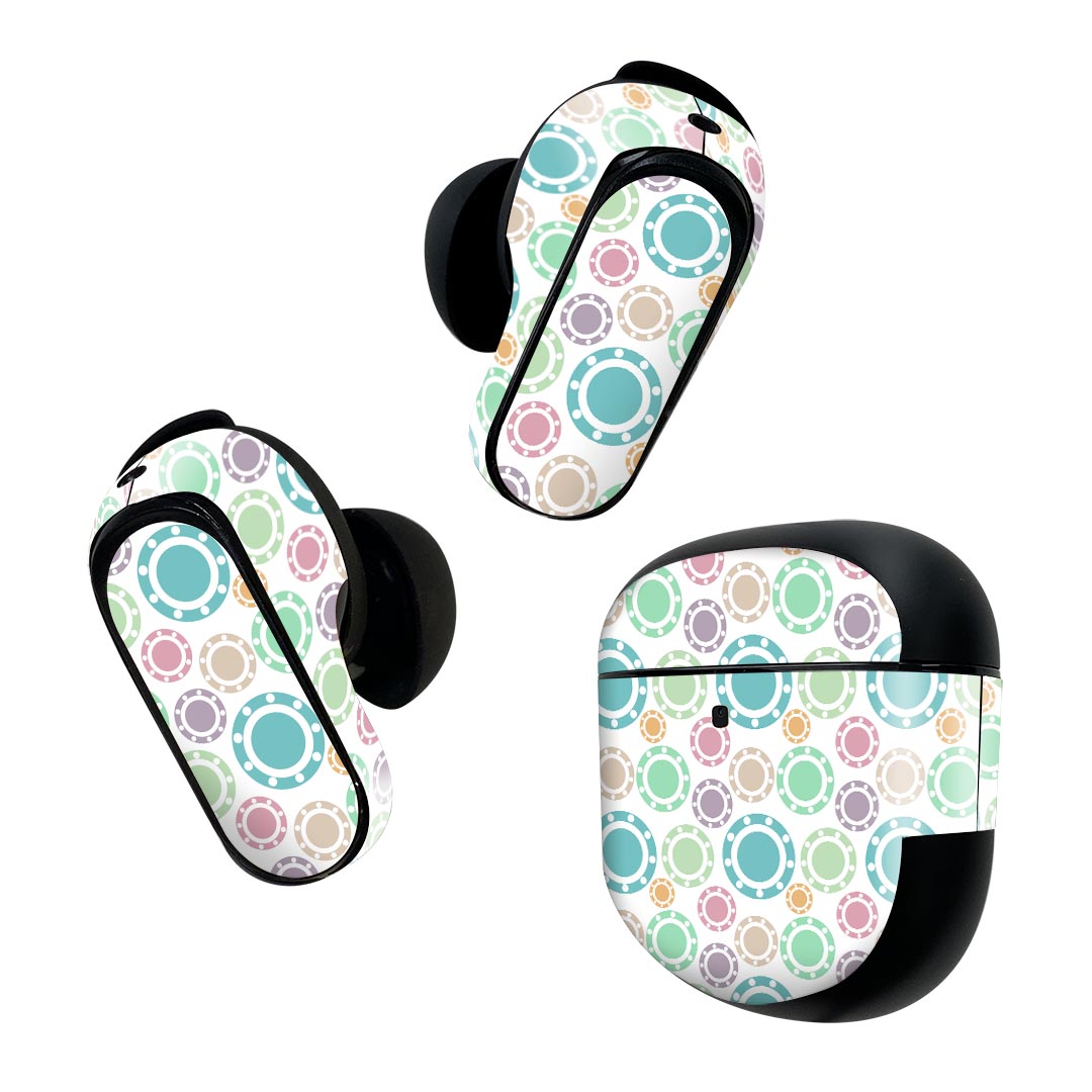 Bose QuietComfort Earbuds II 用 スキンシール ボーズ イヤバッズ2 用　ステッカ...