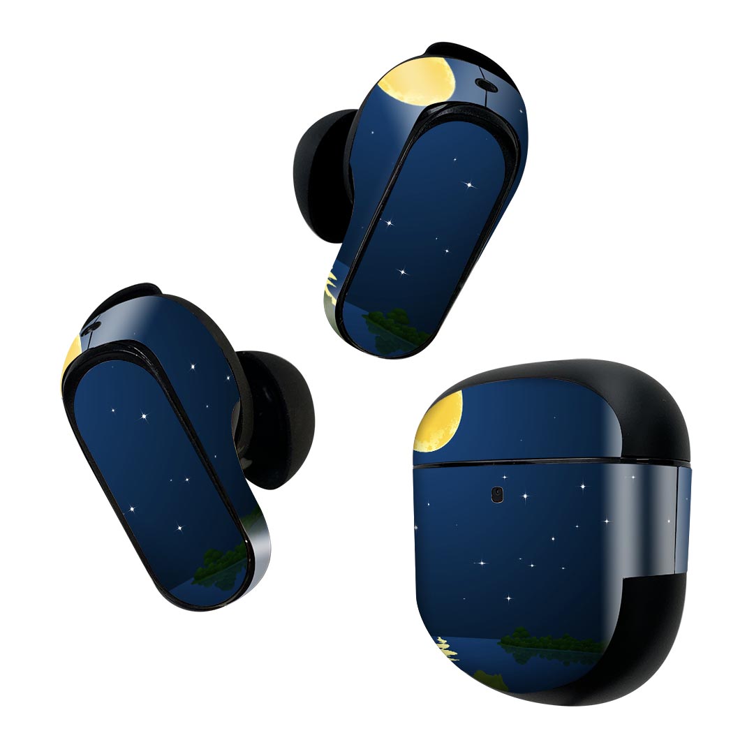 Bose QuietComfort Earbuds II 用 スキンシール ボーズ イヤバッズ2 用　ステッカ...