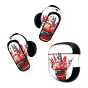 Bose QuietComfort Earbuds II 用 スキンシール ボーズ イヤバッズ2 用 ステッカー 本体3セット ケース1セット 保護 フィルム デコ クリスマス サンタ 002516