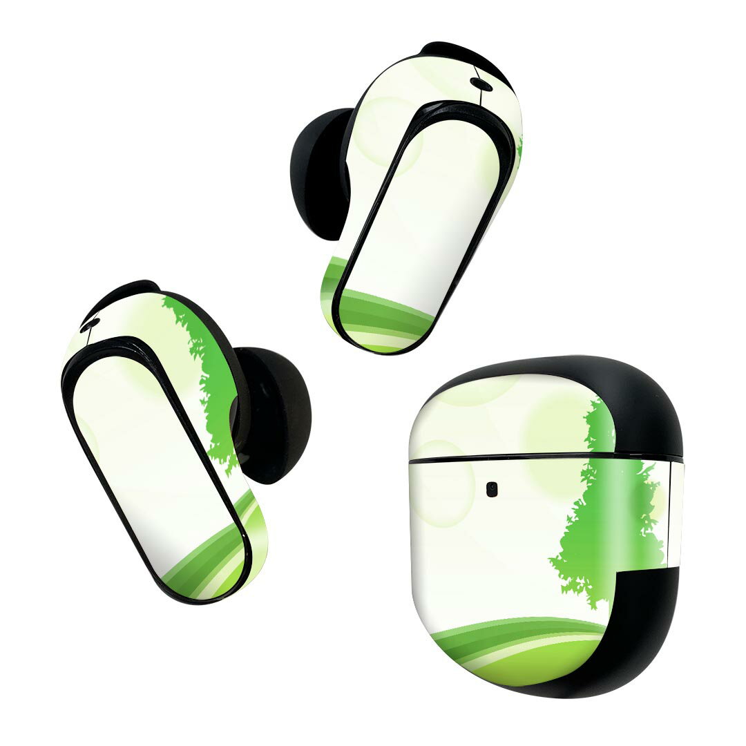 Bose QuietComfort Earbuds II 用 スキンシール ボーズ イヤバッズ2 用　ステッカー　本体3セット ケー..