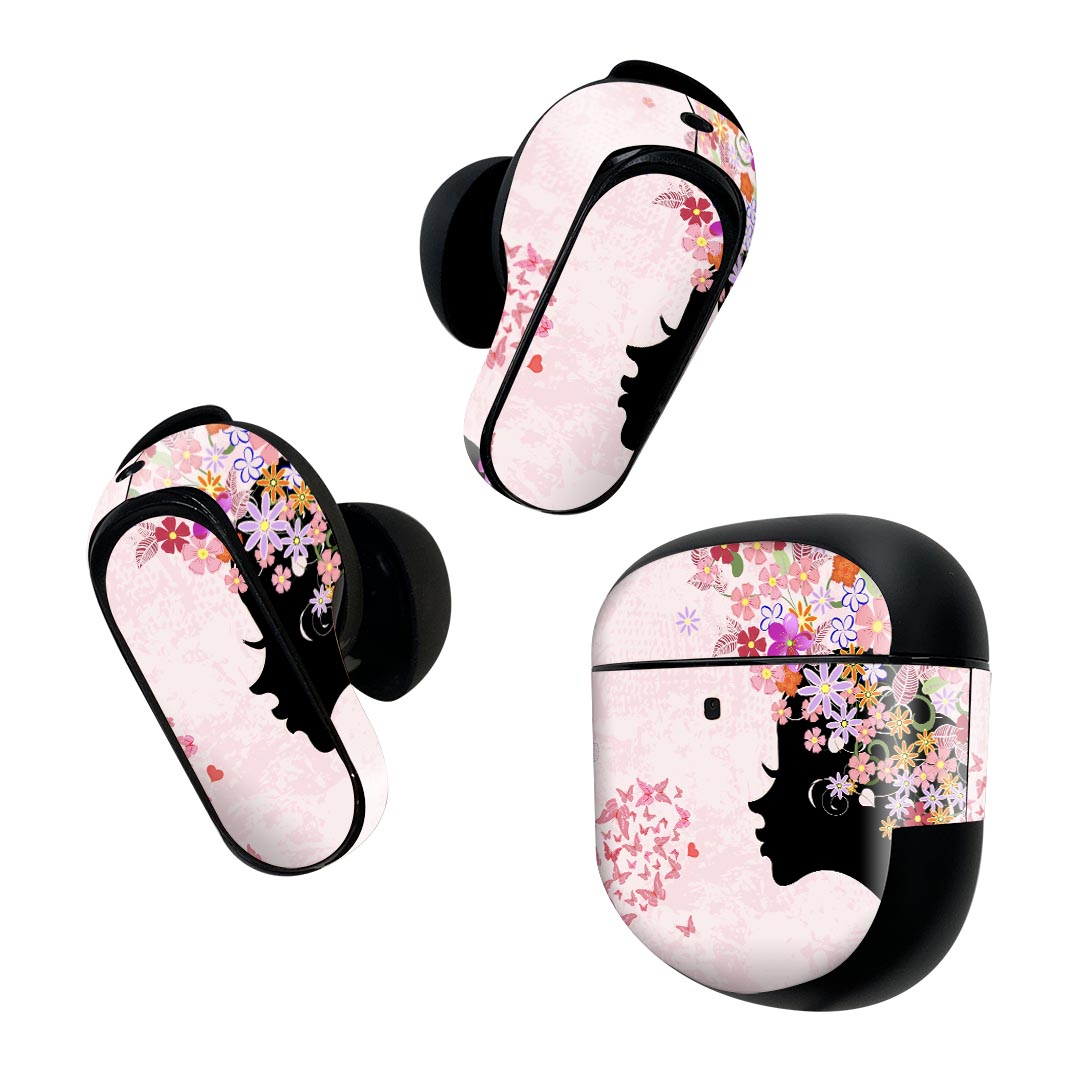 製品名 Bose QuietComfort Earbuds II 専用デザインスキンシール セット内容 Bose QuietComfort Earbuds II 専用シール　イヤホン（左右）3枚、充電ケース用シール 1枚AirPods第3世...