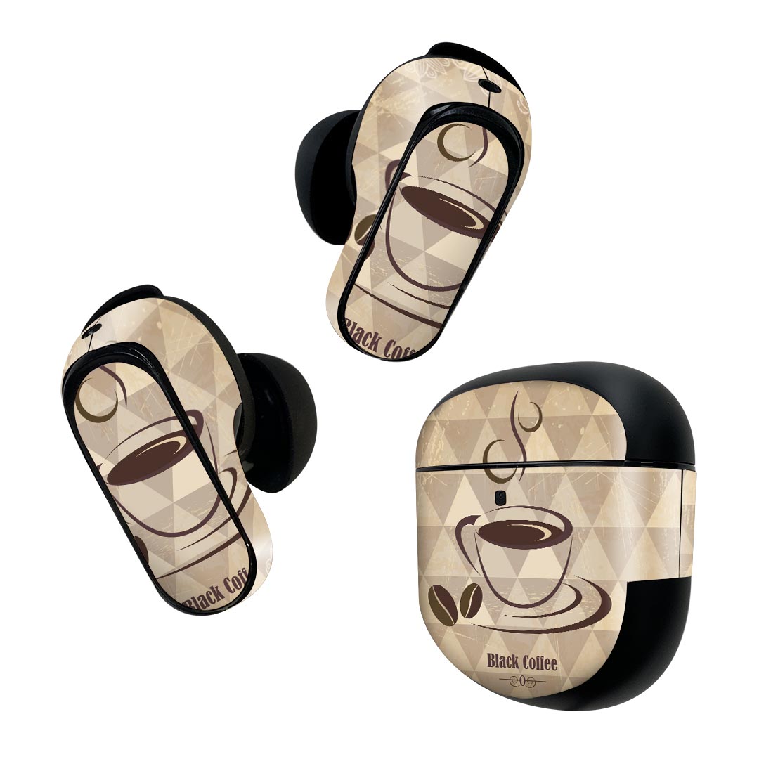 Bose QuietComfort Earbuds II 用 スキンシール ボーズ イヤバッズ2 用　ステッカー　本体3セット ケー..