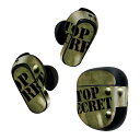 Bose QuietComfort Earbuds II 用 スキンシール ボーズ イヤバッズ2 用 ステッカー 本体3セット ケース1セット 保護 フィルム デコ 木目 英語 文字 002730(2)
