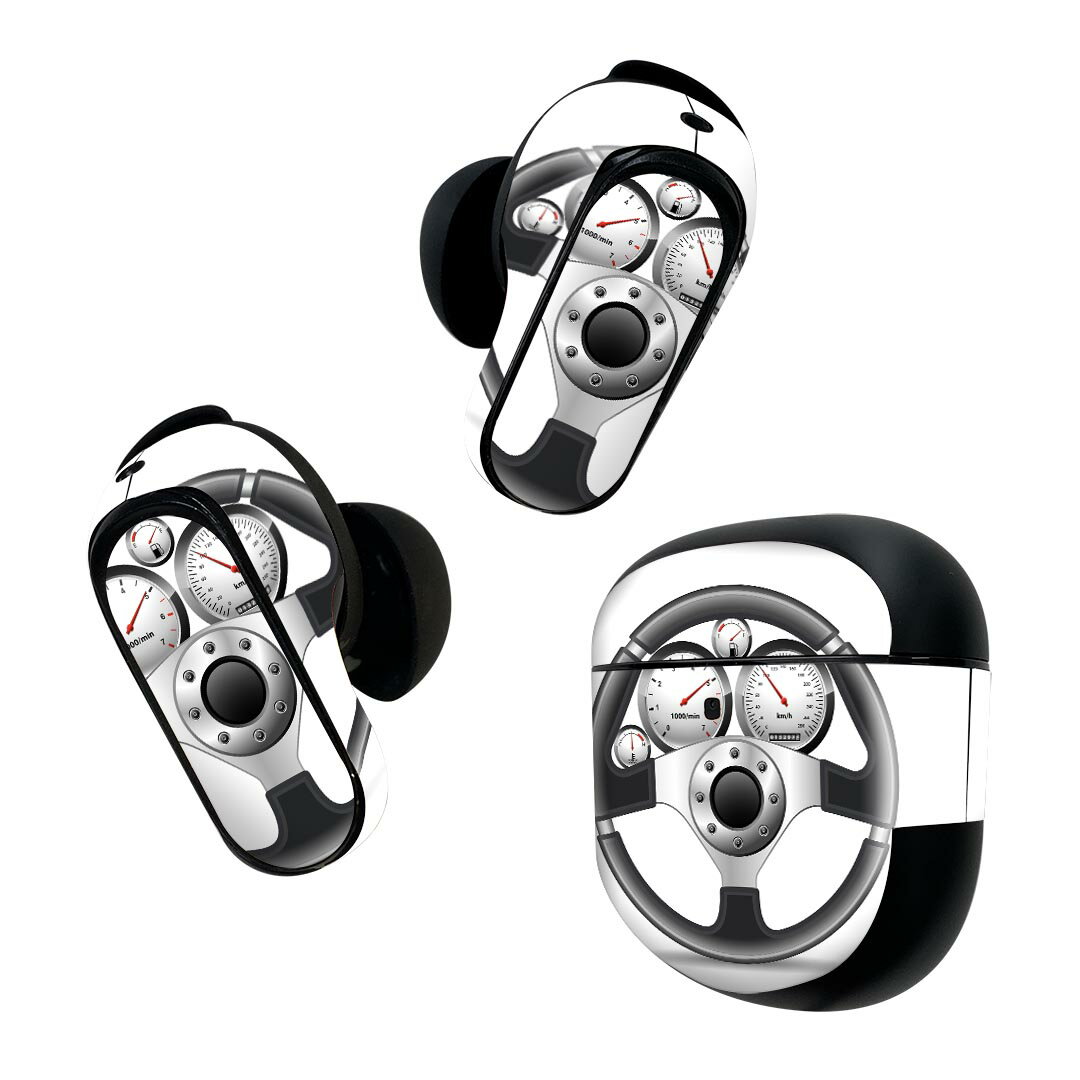 Bose QuietComfort Earbuds II 用 スキンシール ボーズ イヤバッズ2 用　ステッカー　本体3セット ケー..