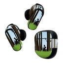 Bose QuietComfort Earbuds II 用 スキンシール ボーズ イヤバッズ2 用 ステッカー 本体3セット ケース1セット 保護 フィルム デコ うさぎ 動物 イラスト 002844