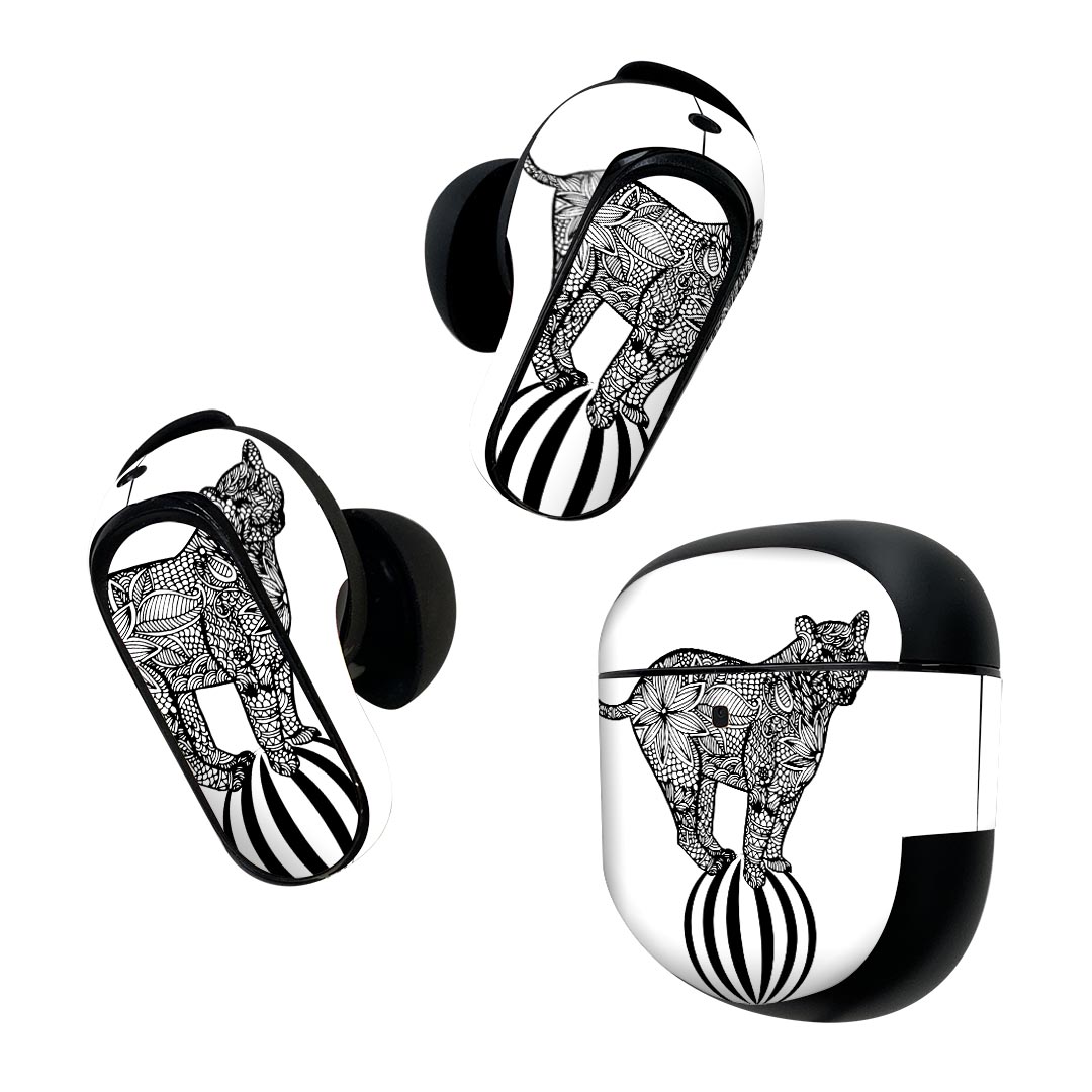 Bose QuietComfort Earbuds II 用 スキンシール ボーズ イヤバッズ2 用　ステッカ...