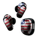Bose QuietComfort Earbuds II 用 スキンシール ボーズ イヤバッズ2 用 ステッカー 本体3セット ケース1セット 保護 フィルム デコ 外国 スポーツ 国旗 002899(2)