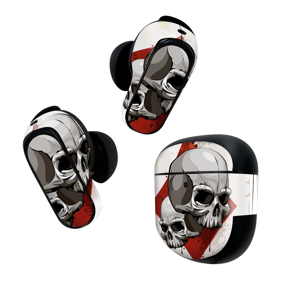 製品名 Bose QuietComfort Earbuds II 専用デザインスキンシール セット内容 Bose QuietComfort Earbuds II 専用シール　イヤホン（左右）3枚、充電ケース用シール 1枚AirPods第3世...