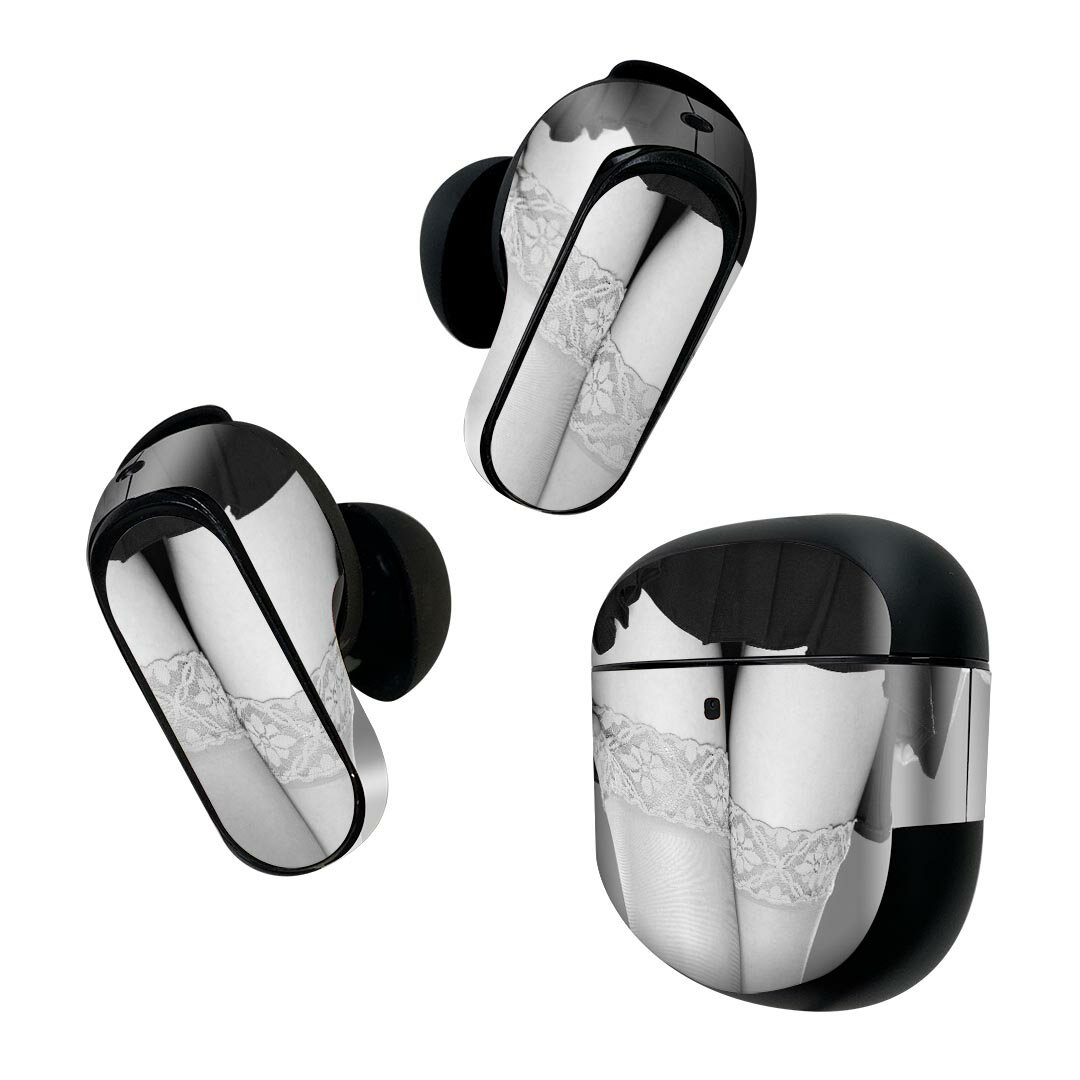 Bose QuietComfort Earbuds II 用 スキンシール ボーズ イヤバッズ2 用　ステッカー　本体3セット ケー..