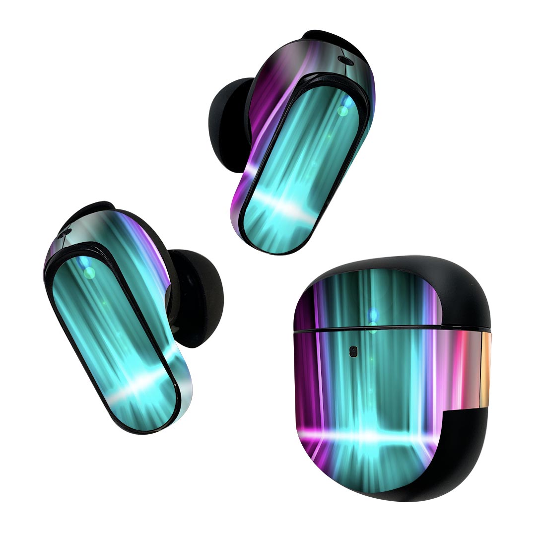 Bose QuietComfort Earbuds II 用 スキンシール ボーズ イヤバッズ2 用　ステッカー　本体3セット ケー..