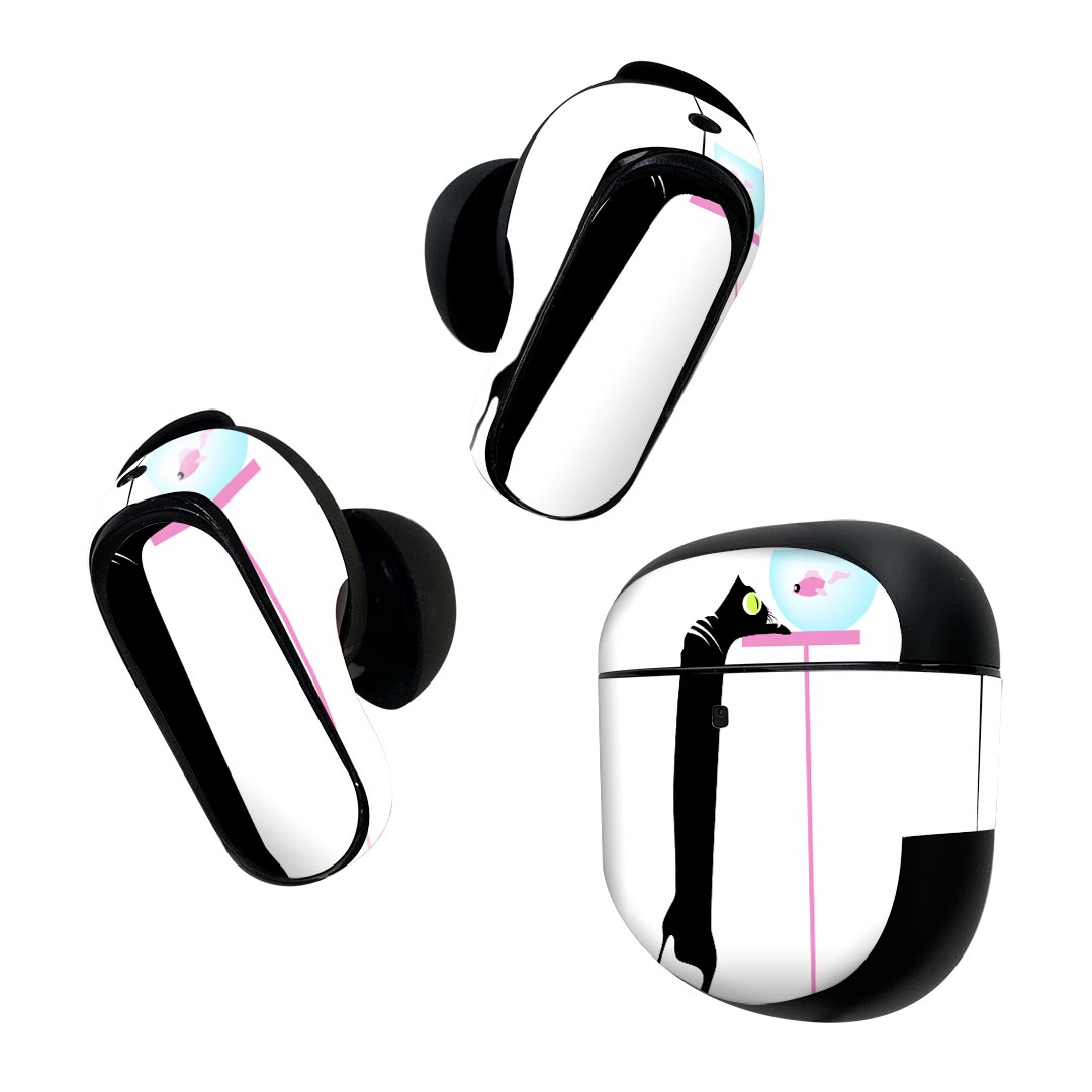 Bose QuietComfort Earbuds II 用 スキンシール ボーズ イヤバッズ2 用　ステッカー　本体3セット ケー..