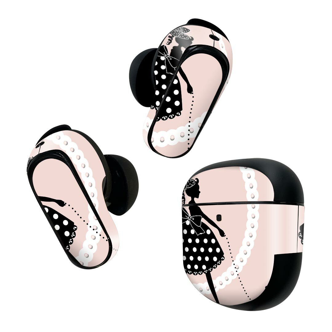 Bose QuietComfort Earbuds II 用 スキンシール ボーズ イヤバッズ2 用　ステッカ...