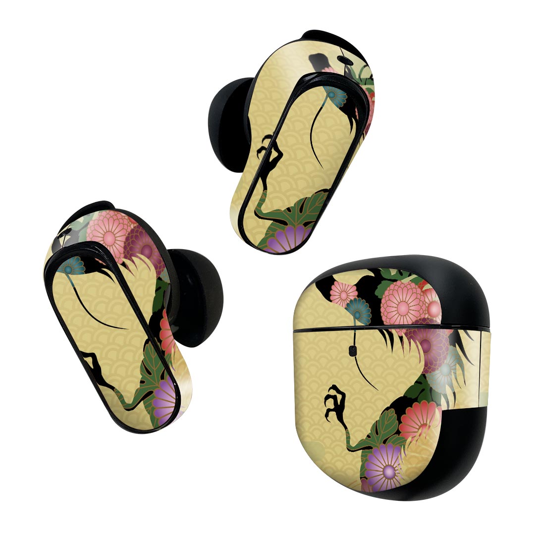 Bose QuietComfort Earbuds II 用 スキンシール ボーズ イヤバッズ2 用　ステッカ...