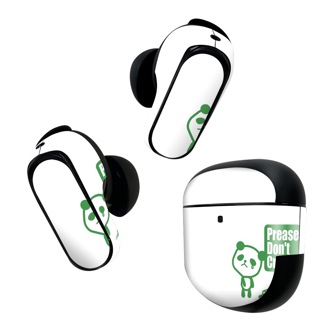 Bose QuietComfort Earbuds II 用 スキンシール ボーズ イヤバッズ2 用　ステッカー　本体3セット ケース1セット 保護 フィルム デコ 動物　イラスト　キャラクター 003459