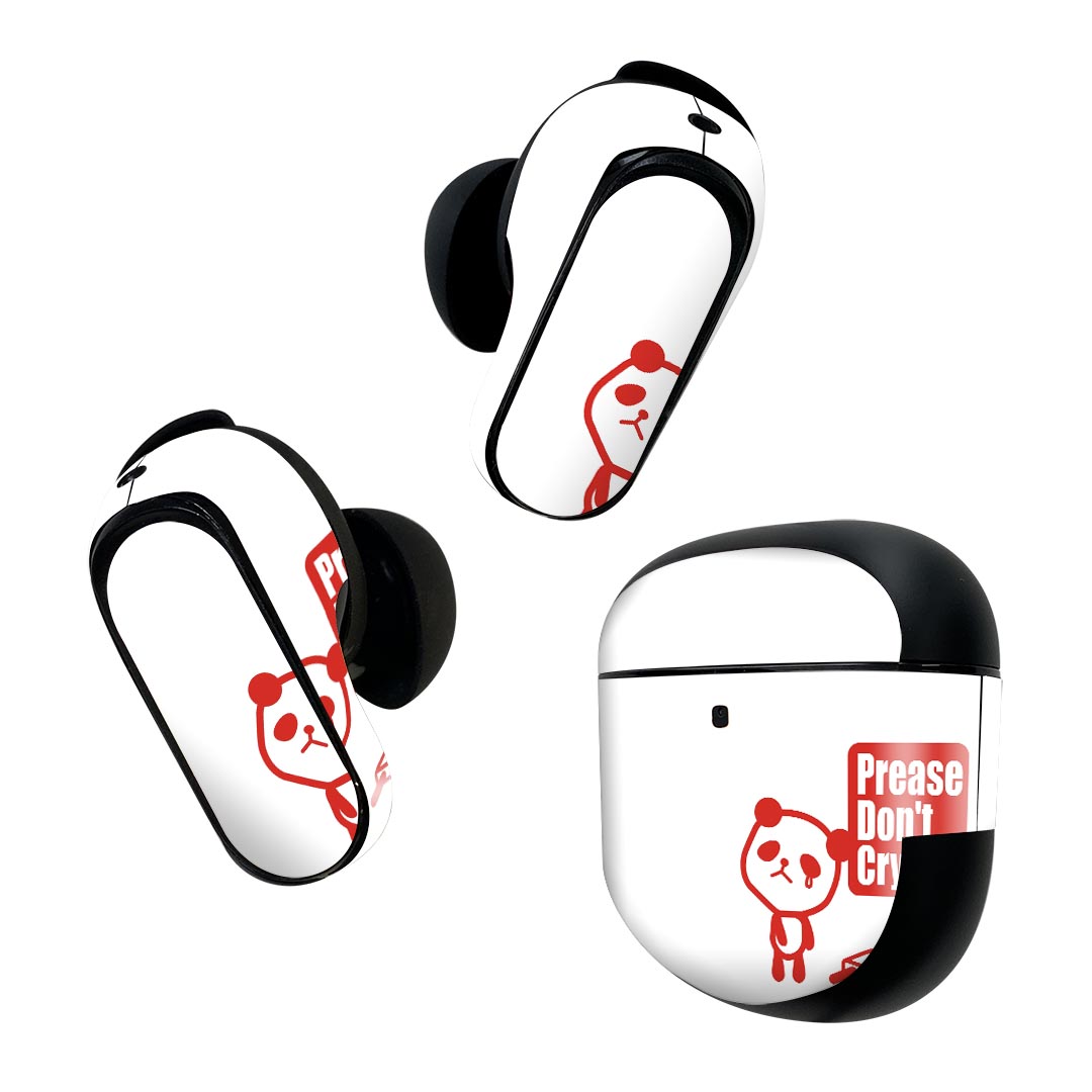 Bose QuietComfort Earbuds II 用 スキンシール ボーズ イヤバッズ2 用　ステッカー　本体3セット ケース1セット 保護 フィルム デコ 動物　イラスト　キャラクター 003463