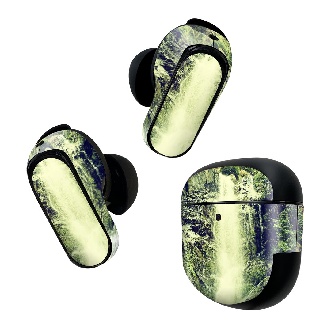 Bose QuietComfort Earbuds II 用 スキンシール ボーズ イヤバッズ2 用　ステッカー　本体3セット ケース1セット 保護 フィルム デコ 写真　風景　景色 003545