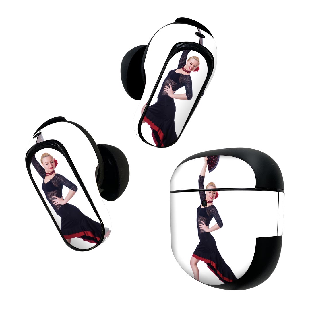 Bose QuietComfort Earbuds II 用 スキンシール ボーズ イヤバッズ2 用　ステッカー　本体3セット ケー..