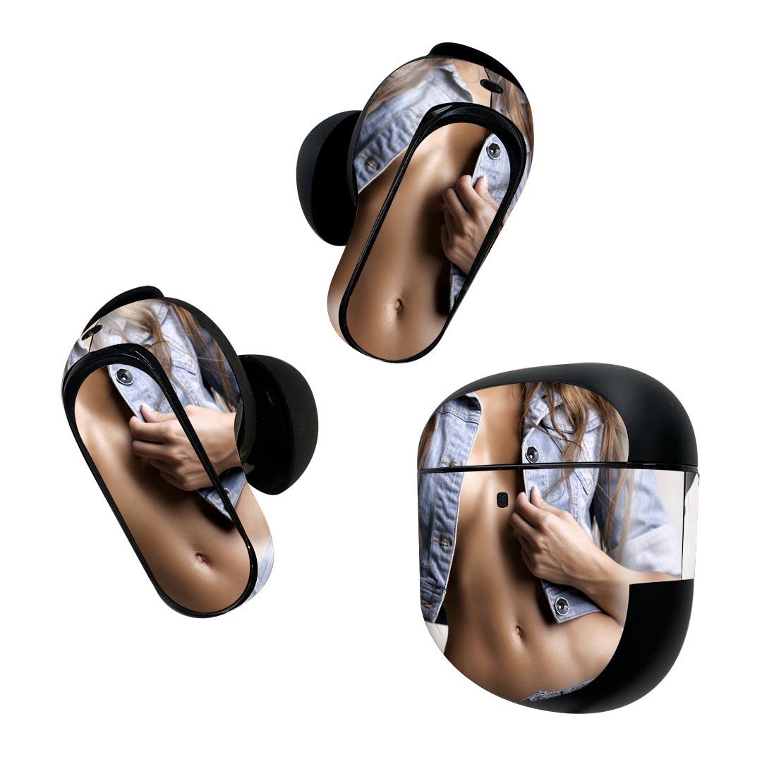 製品名 Bose QuietComfort Earbuds II 専用デザインスキンシール セット内容 Bose QuietComfort Earbuds II 専用シール　イヤホン（左右）3枚、充電ケース用シール 1枚AirPods第3世代専用です。第1?2世代、Proシリーズには対応していません。 商品特徴 再剥離性シートを素材に採用し、細かな位置調整がしやすく貼り直しが容易です。また、エアフリーでもありますので気泡が簡単に逃げるので、キレイに貼ることができます。専用の業務プリンターを使い、商品画像と遜色のない美しい印刷仕上がり。 注意事項 画像はサンプルですので、ご覧の環境によっては多少色味に違いを感じる場合がございます。 イメージと違った、モニターと色味が異なるという理由での交換や返金はご対応出来かねます。スキンシールのみの販売で、機器本体や充電ケース本体は付属しません。シワができた場合、ドライヤーなどで軽く温め、外側に向けてシワを伸ばすように貼ってください。初回貼付時の位置調整や貼り直しは可能ですが、しっかりと押し付けて接着させた後の再剥離、再利用は保証しておりません。また接着部に油分や汚れが付着しますと角の部分は剥がれやすくなりますので、貼付時はあまり触れないようにご注意ください。無地のセミグロスシートにデザインをプリントした商品で、デコなどの加工はございません。 凹凸や光沢があるように見えたり布地や金属を素材にしたように見える商品もありますが、デザインの図版によるものです。印刷時に微妙な画像のズレが生じる場合がございます。ご注文後に1点1点制作する受注生産品の為、不良品以外のご返品や交換は固くお断りします。 商品発送 完全受注生産のハンドメイド商品となりますので、既製品と比べて発送までお時間を頂いています。 基本的に決済確認後2~3営業日、最大で10営業日での発送となります。繁忙期や休業日明けの場合はさらに時間がかかる場合があります。 その際には別途メールにてご連絡致します。メール便の場合、発送日から到着までに2?4日ほどかかる場合が多く、紛失などの保障もご対応できかねます。あらかじめご了承下さい。