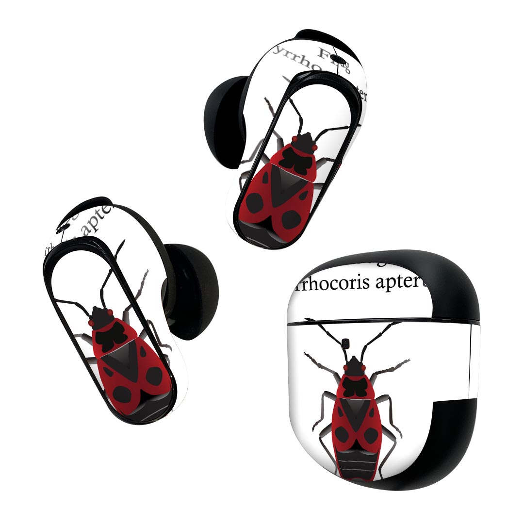 Bose QuietComfort Earbuds II 用 スキンシール ボーズ イヤバッズ2 用　ステッカー　本体3セット ケー..