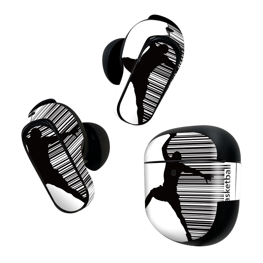 製品名 Bose QuietComfort Earbuds II 専用デザインスキンシール セット内容 Bose QuietComfort Earbuds II 専用シール　イヤホン（左右）3枚、充電ケース用シール 1枚AirPods第3世代専用です。第1?2世代、Proシリーズには対応していません。 商品特徴 再剥離性シートを素材に採用し、細かな位置調整がしやすく貼り直しが容易です。また、エアフリーでもありますので気泡が簡単に逃げるので、キレイに貼ることができます。専用の業務プリンターを使い、商品画像と遜色のない美しい印刷仕上がり。 注意事項 画像はサンプルですので、ご覧の環境によっては多少色味に違いを感じる場合がございます。 イメージと違った、モニターと色味が異なるという理由での交換や返金はご対応出来かねます。スキンシールのみの販売で、機器本体や充電ケース本体は付属しません。シワができた場合、ドライヤーなどで軽く温め、外側に向けてシワを伸ばすように貼ってください。初回貼付時の位置調整や貼り直しは可能ですが、しっかりと押し付けて接着させた後の再剥離、再利用は保証しておりません。また接着部に油分や汚れが付着しますと角の部分は剥がれやすくなりますので、貼付時はあまり触れないようにご注意ください。無地のセミグロスシートにデザインをプリントした商品で、デコなどの加工はございません。 凹凸や光沢があるように見えたり布地や金属を素材にしたように見える商品もありますが、デザインの図版によるものです。印刷時に微妙な画像のズレが生じる場合がございます。ご注文後に1点1点制作する受注生産品の為、不良品以外のご返品や交換は固くお断りします。 商品発送 完全受注生産のハンドメイド商品となりますので、既製品と比べて発送までお時間を頂いています。 基本的に決済確認後2~3営業日、最大で10営業日での発送となります。繁忙期や休業日明けの場合はさらに時間がかかる場合があります。 その際には別途メールにてご連絡致します。メール便の場合、発送日から到着までに2?4日ほどかかる場合が多く、紛失などの保障もご対応できかねます。あらかじめご了承下さい。