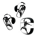 Bose QuietComfort Earbuds II 用 スキンシール ボーズ イヤバッズ2 用 ステッカー 本体3セット ケース1セット 保護 フィルム デコ スポーツ バスケット 020042(2)