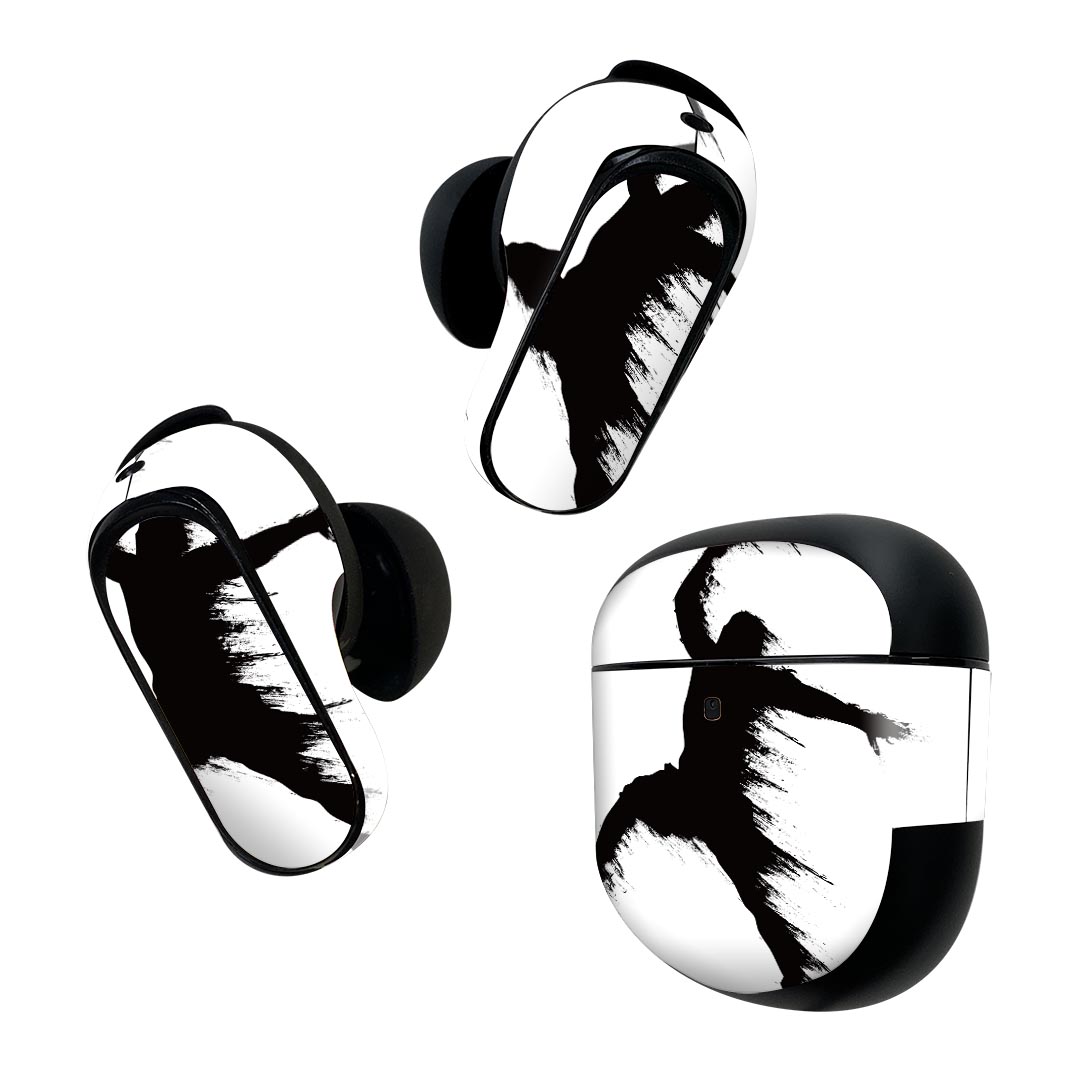 製品名 Bose QuietComfort Earbuds II 専用デザインスキンシール セット内容 Bose QuietComfort Earbuds II 専用シール　イヤホン（左右）3枚、充電ケース用シール 1枚AirPods第3世代専用です。第1?2世代、Proシリーズには対応していません。 商品特徴 再剥離性シートを素材に採用し、細かな位置調整がしやすく貼り直しが容易です。また、エアフリーでもありますので気泡が簡単に逃げるので、キレイに貼ることができます。専用の業務プリンターを使い、商品画像と遜色のない美しい印刷仕上がり。 注意事項 画像はサンプルですので、ご覧の環境によっては多少色味に違いを感じる場合がございます。 イメージと違った、モニターと色味が異なるという理由での交換や返金はご対応出来かねます。スキンシールのみの販売で、機器本体や充電ケース本体は付属しません。シワができた場合、ドライヤーなどで軽く温め、外側に向けてシワを伸ばすように貼ってください。初回貼付時の位置調整や貼り直しは可能ですが、しっかりと押し付けて接着させた後の再剥離、再利用は保証しておりません。また接着部に油分や汚れが付着しますと角の部分は剥がれやすくなりますので、貼付時はあまり触れないようにご注意ください。無地のセミグロスシートにデザインをプリントした商品で、デコなどの加工はございません。 凹凸や光沢があるように見えたり布地や金属を素材にしたように見える商品もありますが、デザインの図版によるものです。印刷時に微妙な画像のズレが生じる場合がございます。ご注文後に1点1点制作する受注生産品の為、不良品以外のご返品や交換は固くお断りします。 商品発送 完全受注生産のハンドメイド商品となりますので、既製品と比べて発送までお時間を頂いています。 基本的に決済確認後2~3営業日、最大で10営業日での発送となります。繁忙期や休業日明けの場合はさらに時間がかかる場合があります。 その際には別途メールにてご連絡致します。メール便の場合、発送日から到着までに2?4日ほどかかる場合が多く、紛失などの保障もご対応できかねます。あらかじめご了承下さい。
