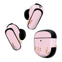 Bose QuietComfort Earbuds II 用 スキンシール ボーズ イヤバッズ2 用 ステッカー 本体3セット ケース1セット 保護 フィルム デコ マスク デザイン バレンタイン デコレーション 020583