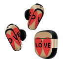 Bose QuietComfort Earbuds II 用 スキンシール ボーズ イヤバッズ2 用 ステッカー 本体3セット ケース1セット 保護 フィルム デコ マスク デザイン バレンタイン デコレーション 020586