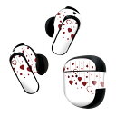 Bose QuietComfort Earbuds II 用 スキンシール ボーズ イヤバッズ2 用 ステッカー 本体3セット ケース1セット 保護 フィルム デコ マスクデザイン バレンタイン 文字 020697