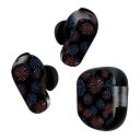 Bose QuietComfort Earbuds II 用 スキンシール ボーズ イヤバッズ2 用 ステッカー 本体3セット ケース1セット 保護 フィルム デコ マスクデザイン 夏 花火 020801