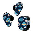 Bose QuietComfort Earbuds II 用 スキンシール ボーズ イヤバッズ2 用 ステッカー 本体3セット ケース1セット 保護 フィルム デコ マスクデザイン 宇宙 惑星 020804(2)
