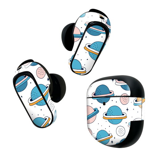 Bose QuietComfort Earbuds II 用 スキンシール ボーズ イヤバッズ2 用 ステッカー 本体3セット ケース1セット 保護 フィルム デコ マスクデザイン 宇宙 惑星 020805 Bose QuietComfort Earbuds II 用 スキンシール ボーズ イヤバッズ2 用 ステッカー 本体3セット ケース1セット 保護 フィルム デコ マスクデザイン 宇宙 惑星 020805