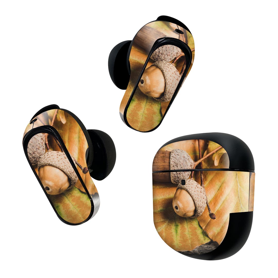 Bose QuietComfort Earbuds II 用 スキンシール ボーズ イヤバッズ2 用　ステッカー　本体3セット ケース1セット 保護 フィルム デコ ..