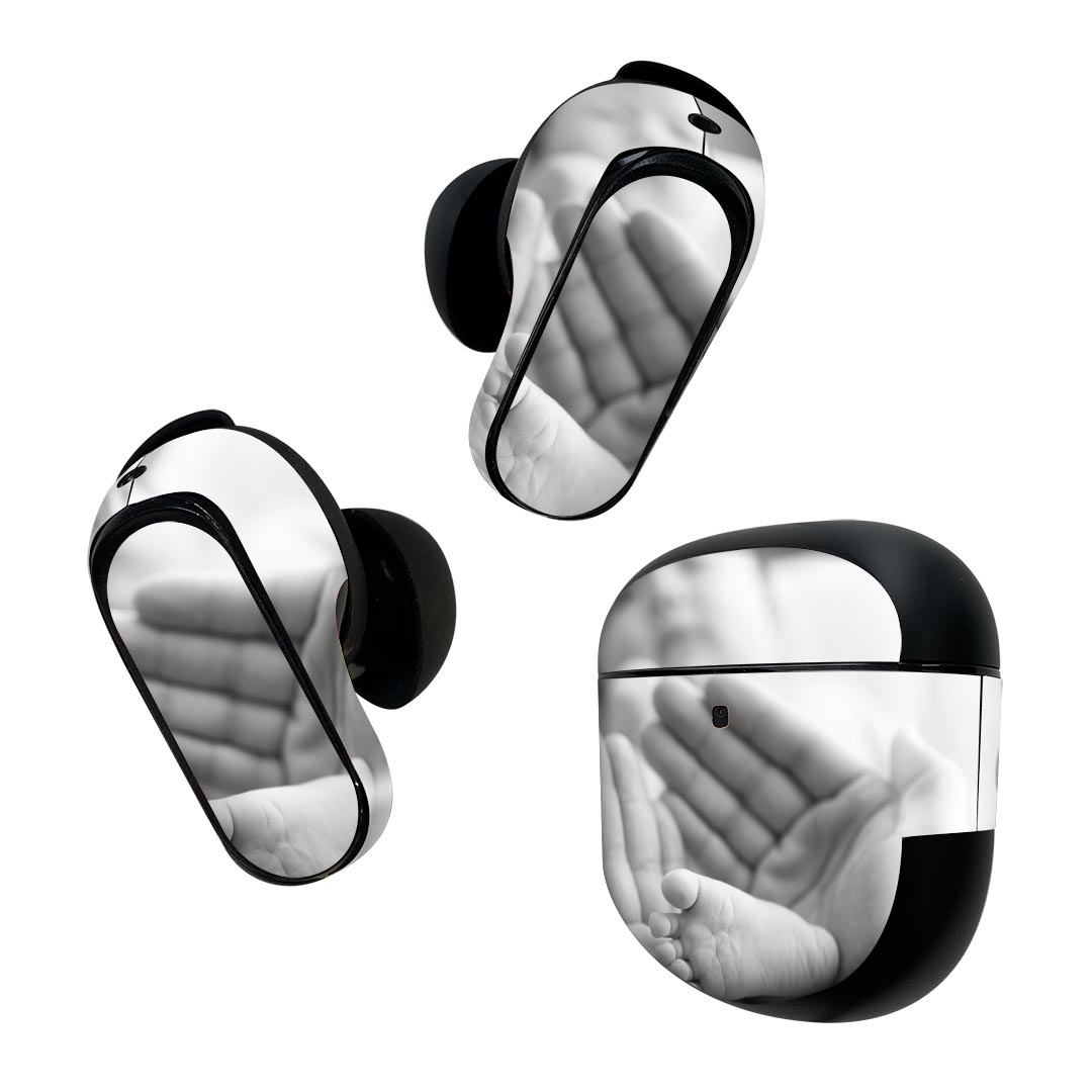 Bose QuietComfort Earbuds II 用 スキンシール ボーズ イヤバッズ2 用　ステッカー　本体3セット ケー..
