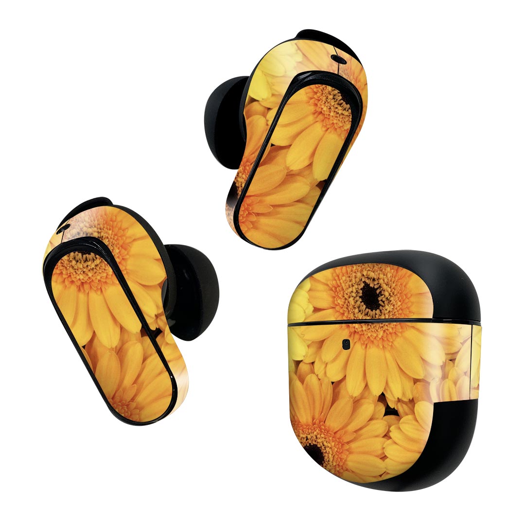 Bose QuietComfort Earbuds II 用 スキンシール ボーズ イヤバッズ2 用　ステッカー　本体3セット ケー..