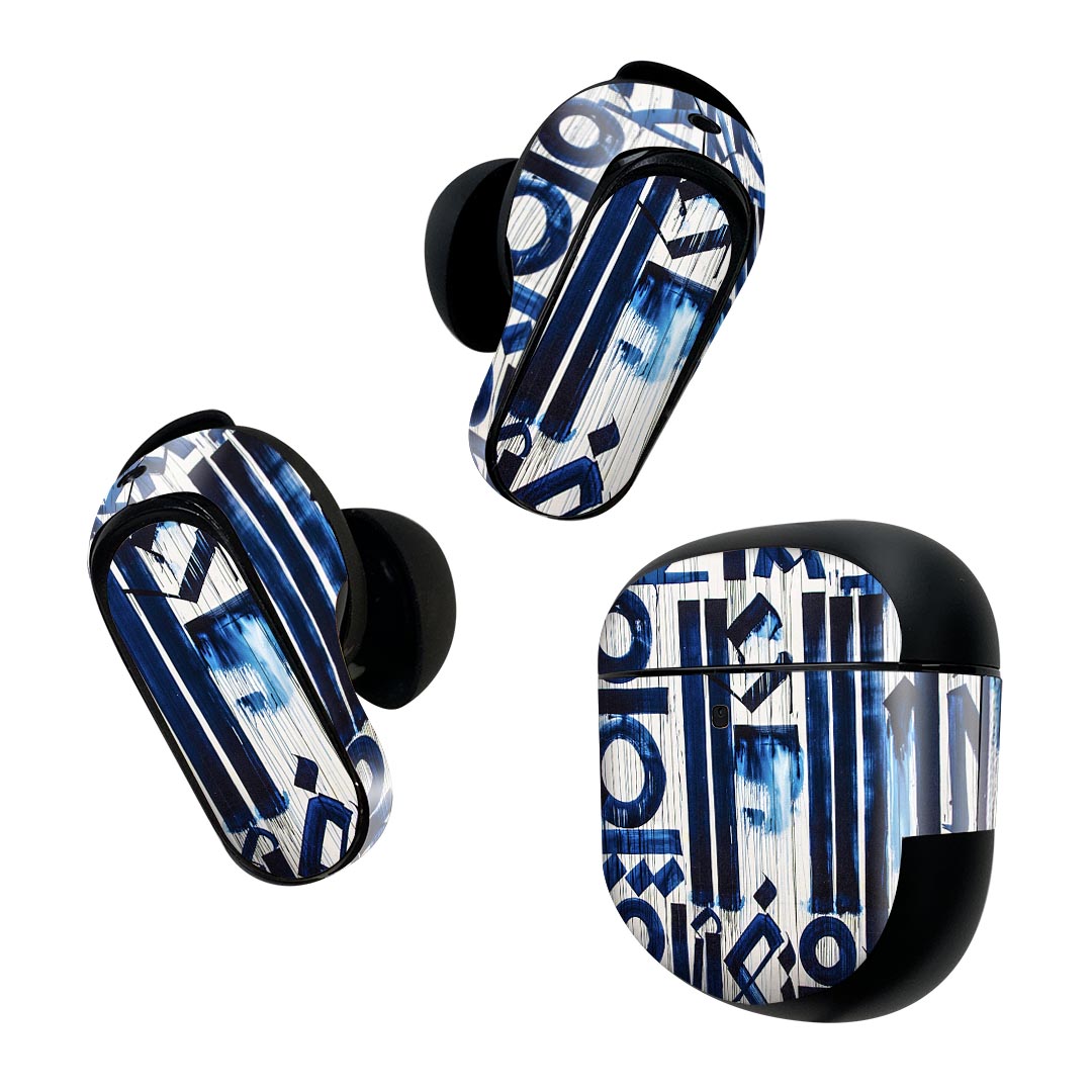 Bose QuietComfort Earbuds II 用 スキンシール ボーズ イヤバッズ2 用　ステッカー　本体3セット ケース1セット 保護 フィルム デコ 柄　ペイント　模様 022924