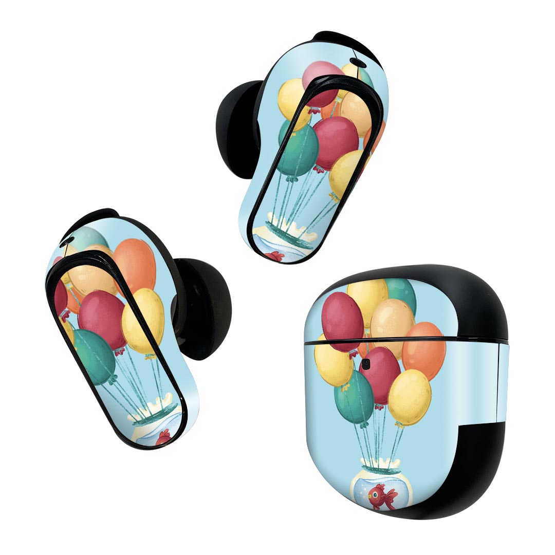 Bose QuietComfort Earbuds II 用 スキンシール ボーズ イヤバッズ2 用　ステッカ...